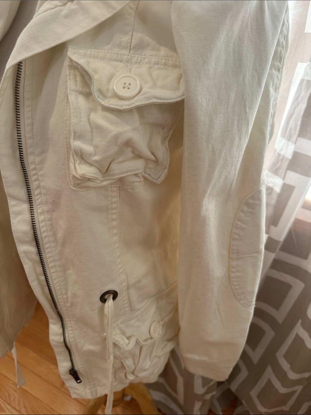 NWT Roots White Utility Jacket - Picture 2 of 6